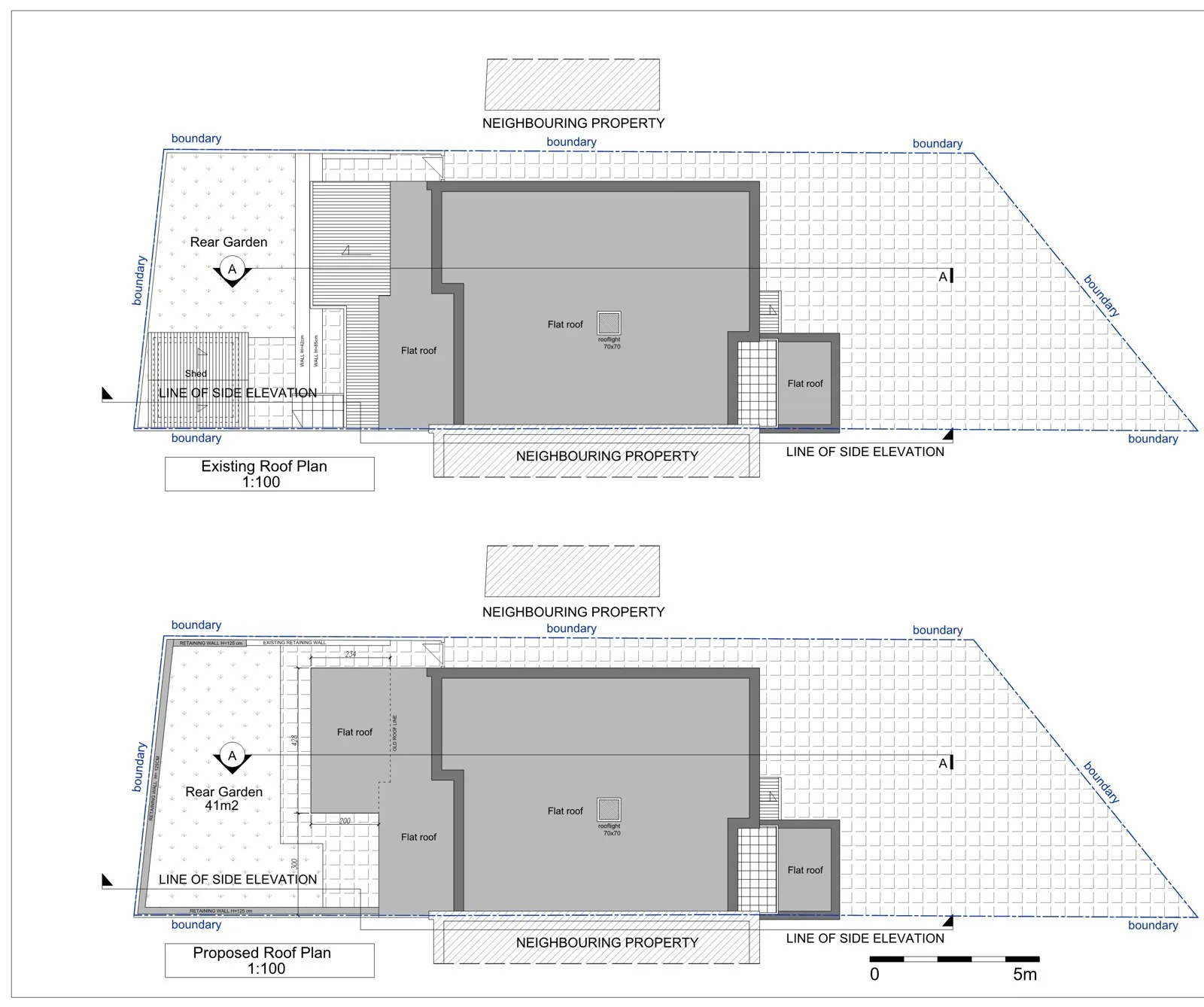 12 September Way roof drawing extract